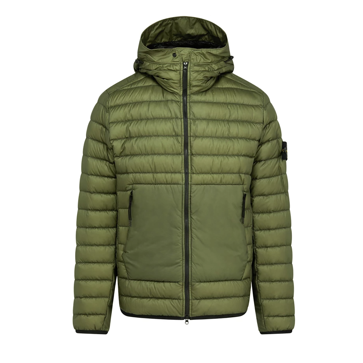 STONE ISLAND RIPSTOP NYLON JAKCET IN OLIVE GREEN