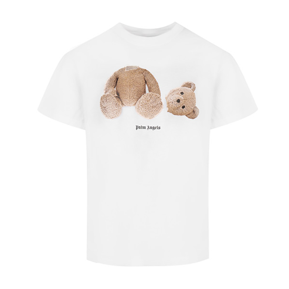 PALM ANGLES JUNIOR COTTON BEAR T-SHIRT IN WHITE