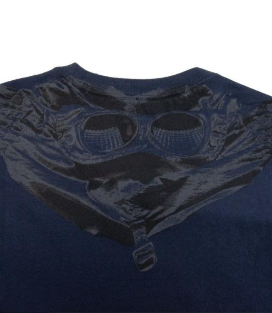 CP COMPANY NAVY GOGGLE BACK TEE