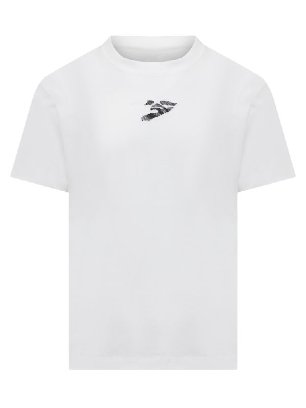 OFF-WHITE DISTORT LOGO SLIM S/S T-SHIRT