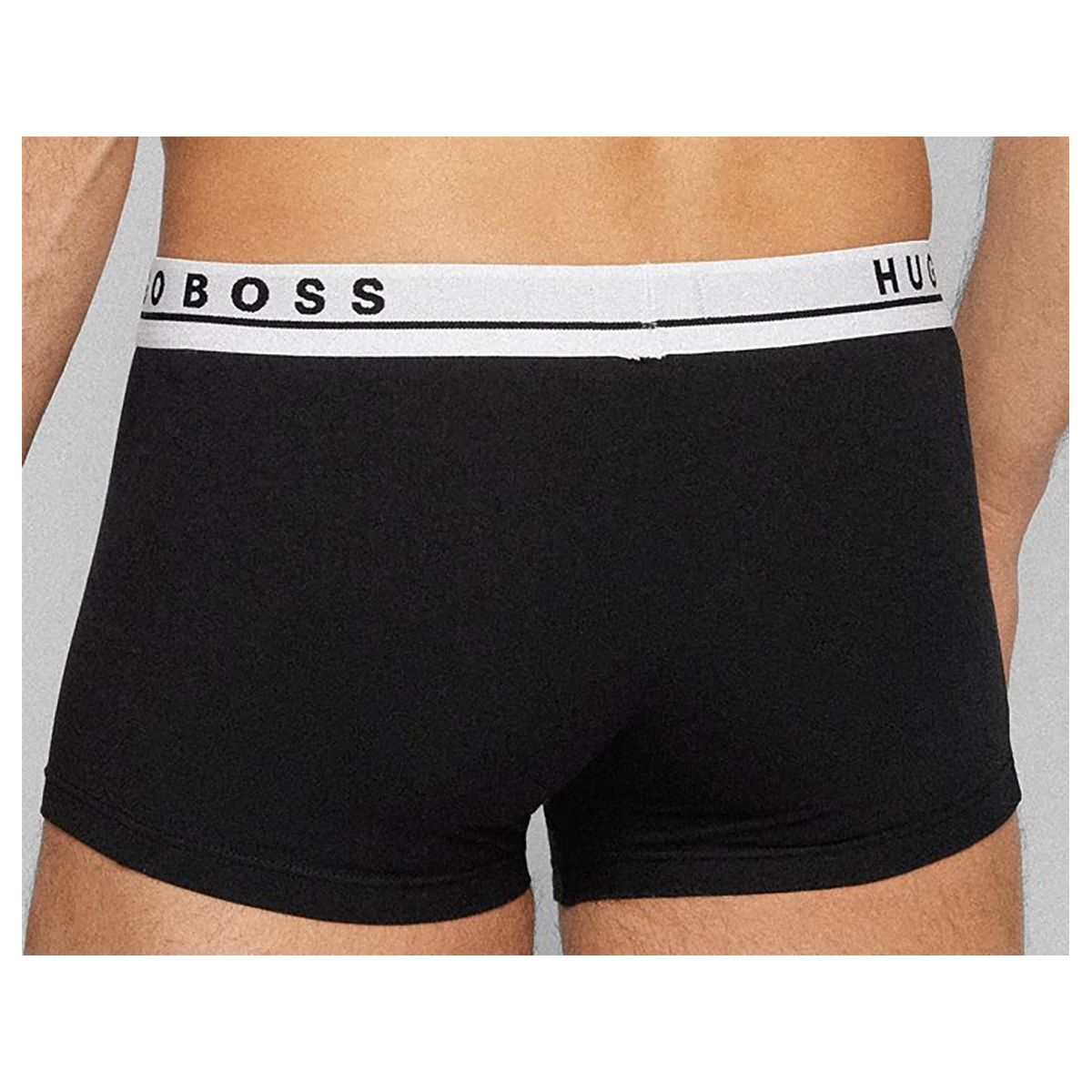 BOSS 5 PACK COTTON BOXER SHORTS IN BLACK