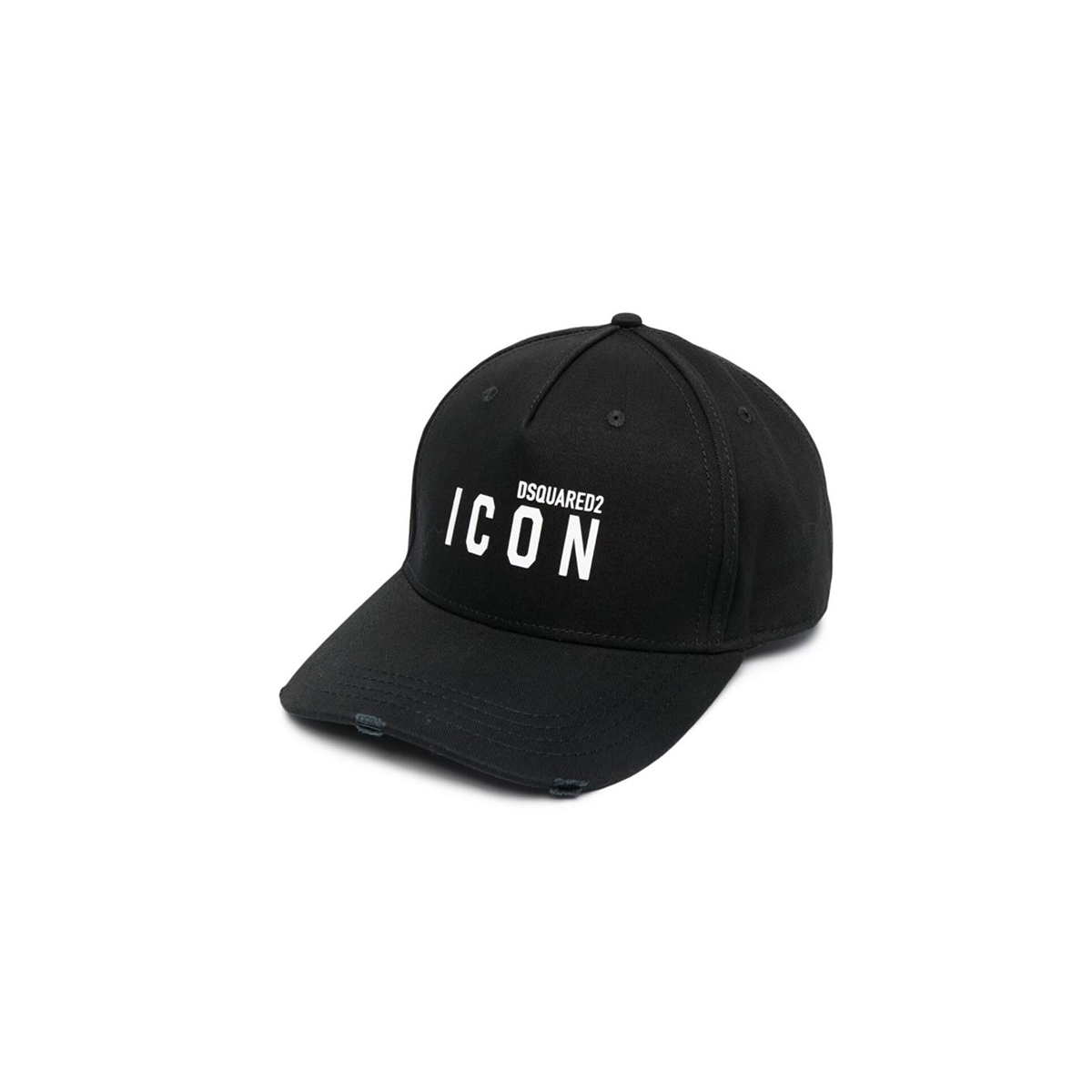 DSQUARED2 SMALL LOGO ICON CAP IN BLACK-WHITE