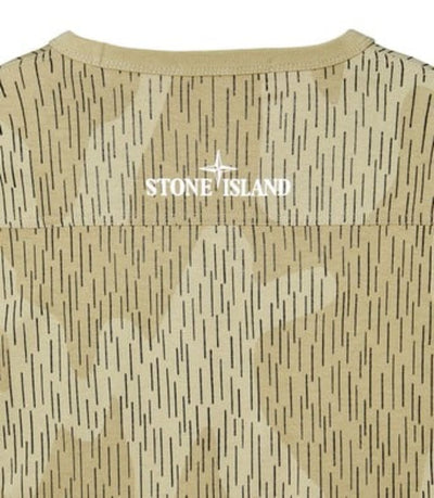 STONE ISLAND COTTON JERSEY "RAIN CAMO" PRINT