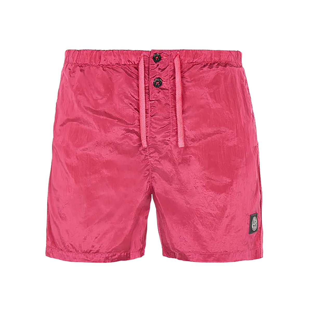 STONE ISLAND NYLON GARMENT DYED SWIM SHORTS IN PINK