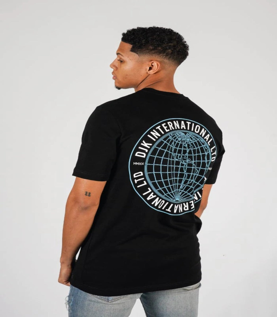 DJK GEO BACK PRINT T-SHIRT BLACK