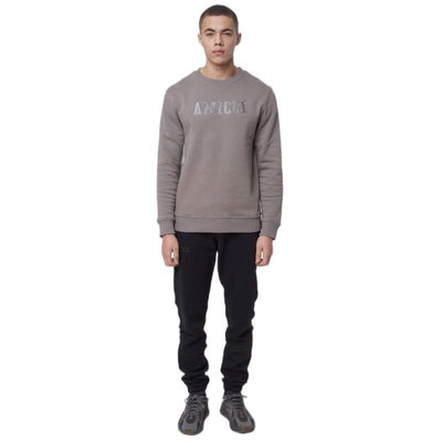 AMICCI FELIX CREW NECK SWEAT KHAKI