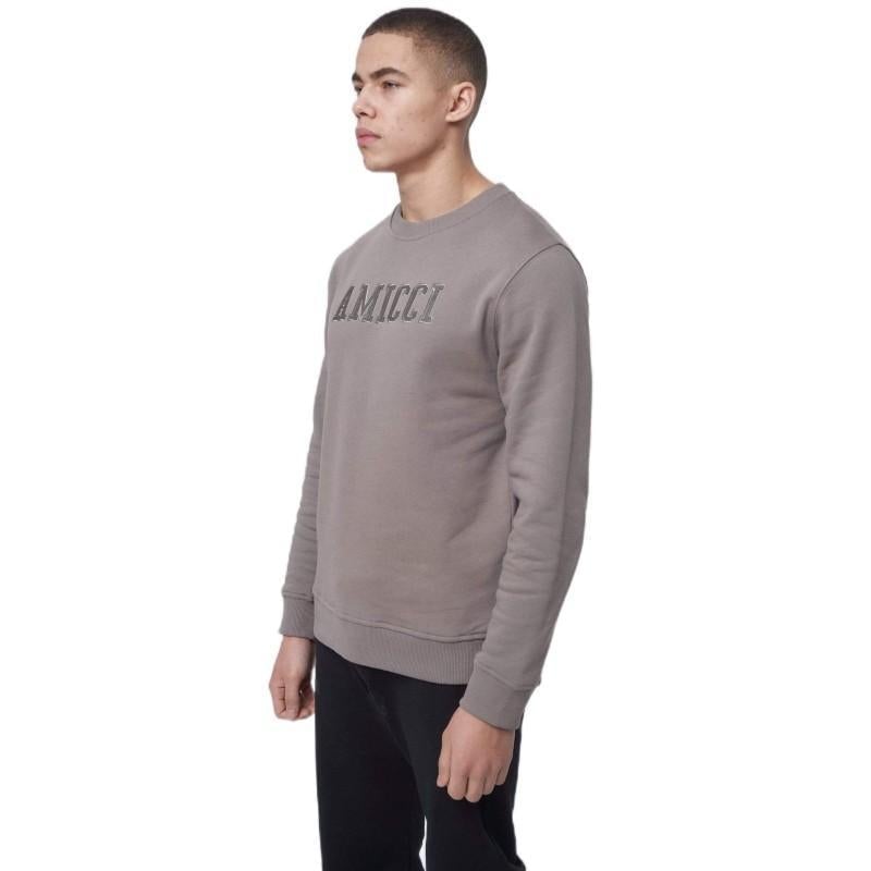 AMICCI FELIX CREW NECK SWEAT KHAKI