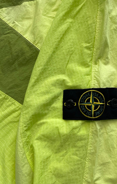 STONE ISLAND NYLON 'STAR INLAY' SWEATER IN YELLOW