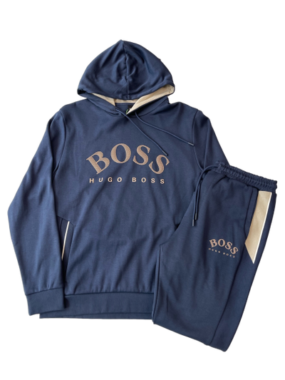 HUGO BOSS TRACKSUIT SET IN NAVY