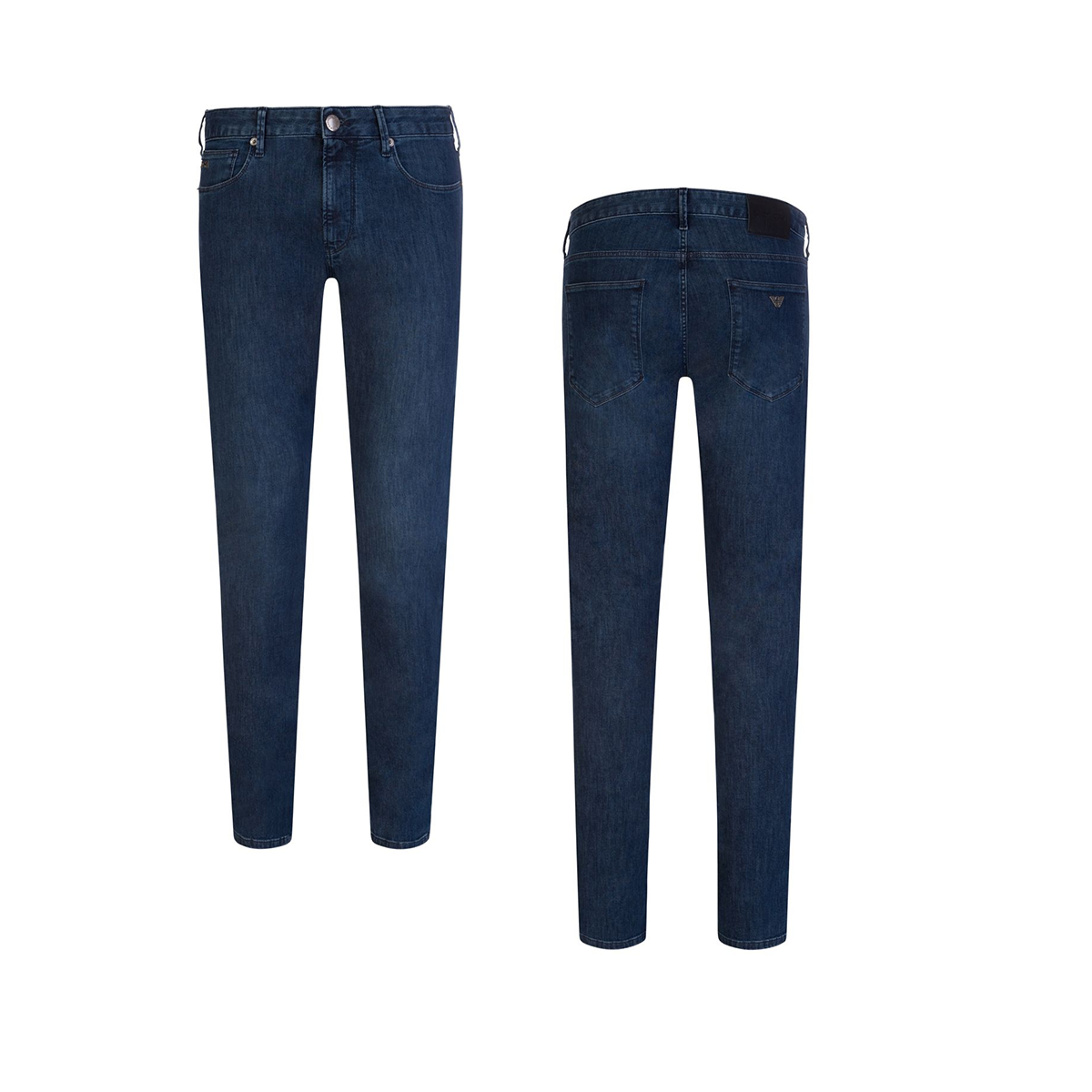 EMPORIO ARMANI NAVY J21 REGUALR FIT JEANS IN DENIM BLUE