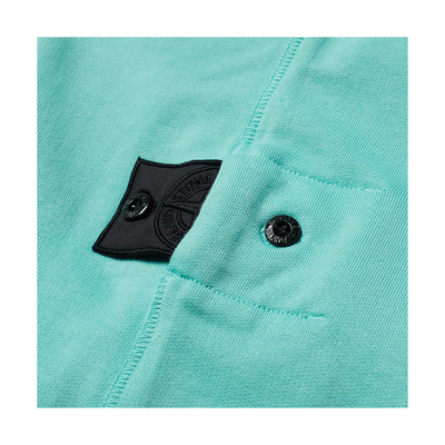 STONE ISLAND SHADOW PROJECT CREW SWEATER IN AQUA