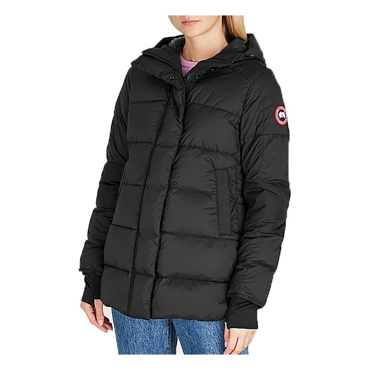 CANADA GOOSE WOMANS ALLISTION QUILTED SHELL JACKET IN BLACK