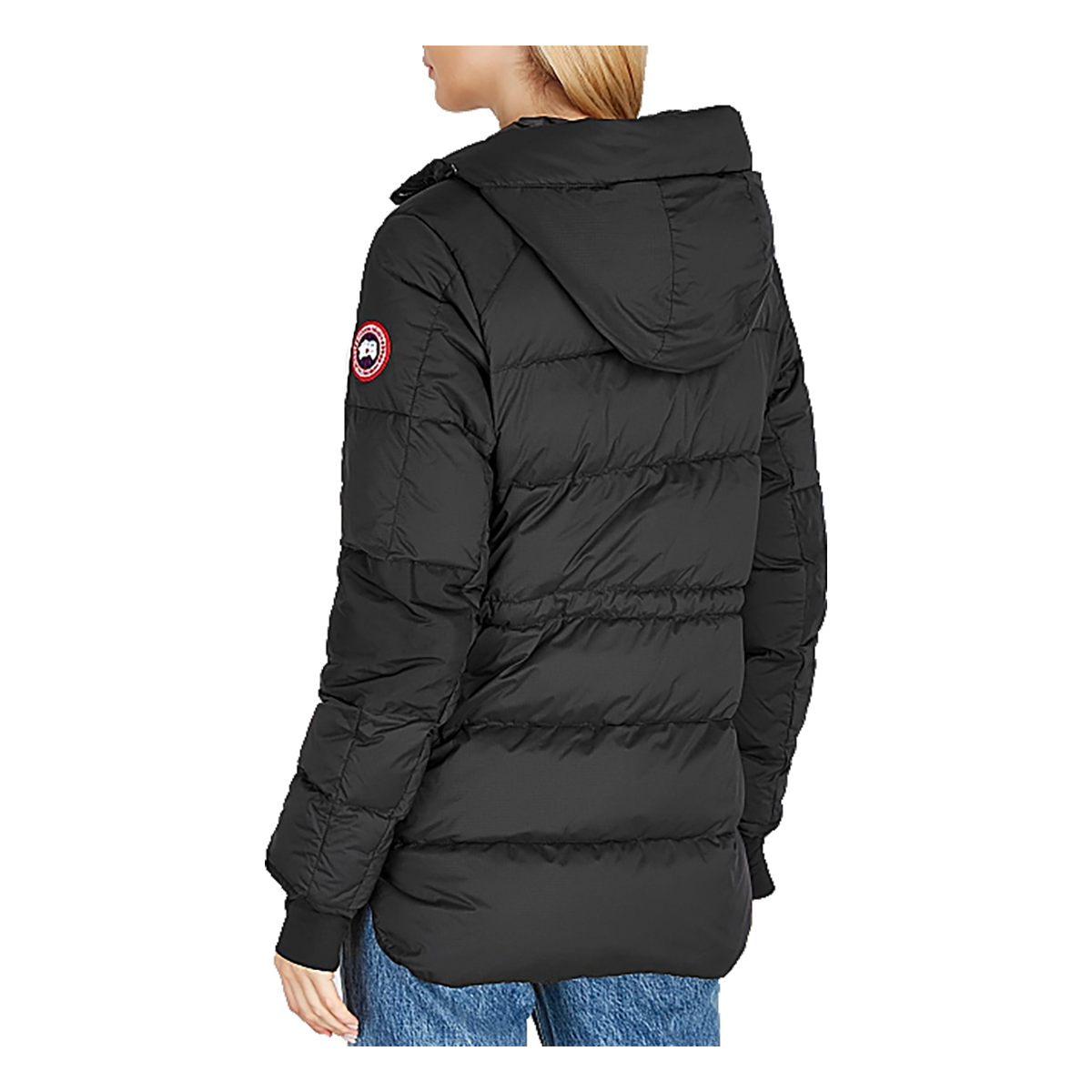 CANADA GOOSE WOMANS ALLISTION QUILTED SHELL JACKET IN BLACK