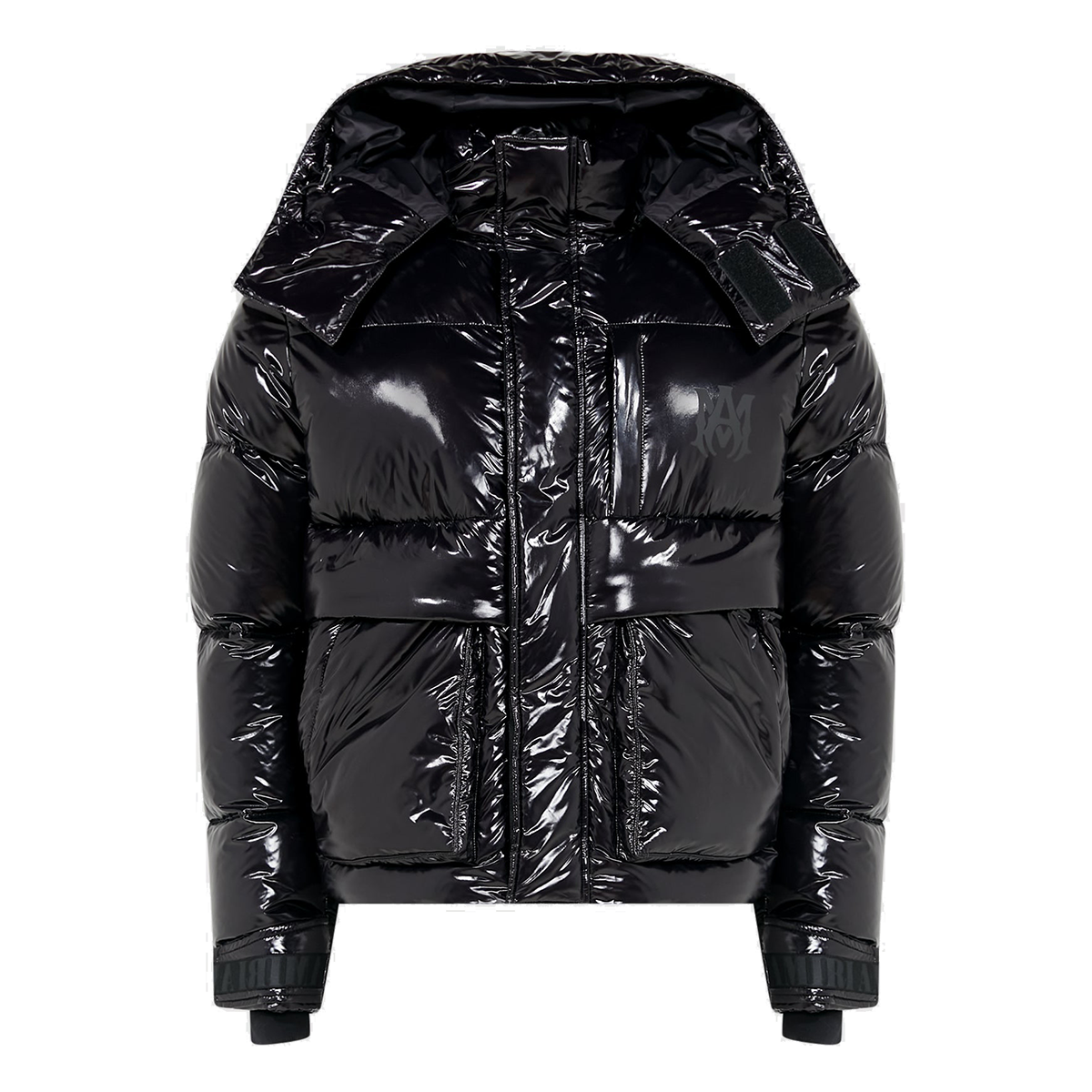 AMIRI PUFFER NYLON JACKET IN BLACK