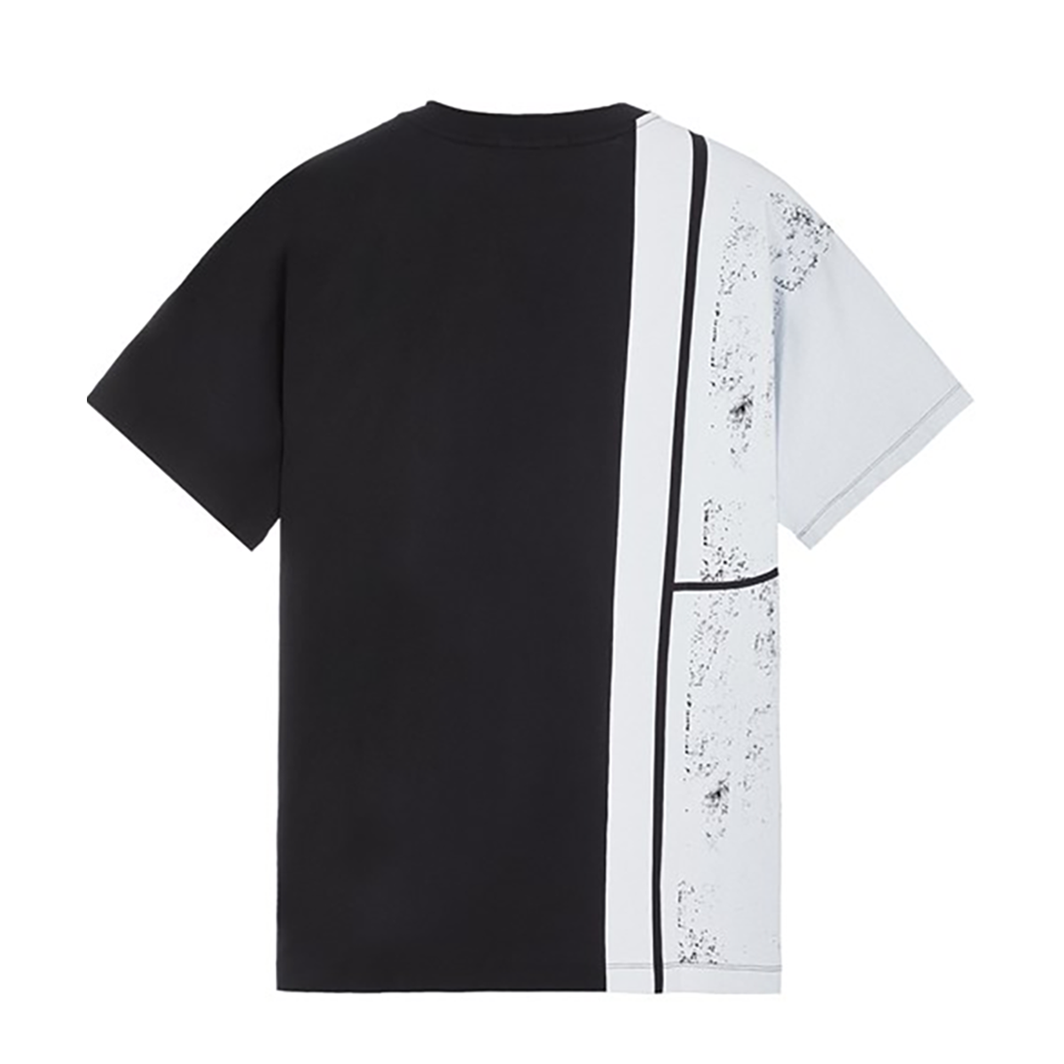 STONE ISLAND MOSAIC TWO PRINT T-SHIRT IN BLACK