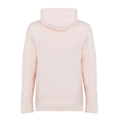 CP COMPANY COTON FLEECE RESIST DYED HOODIE IN BLEECEHED APRICOT