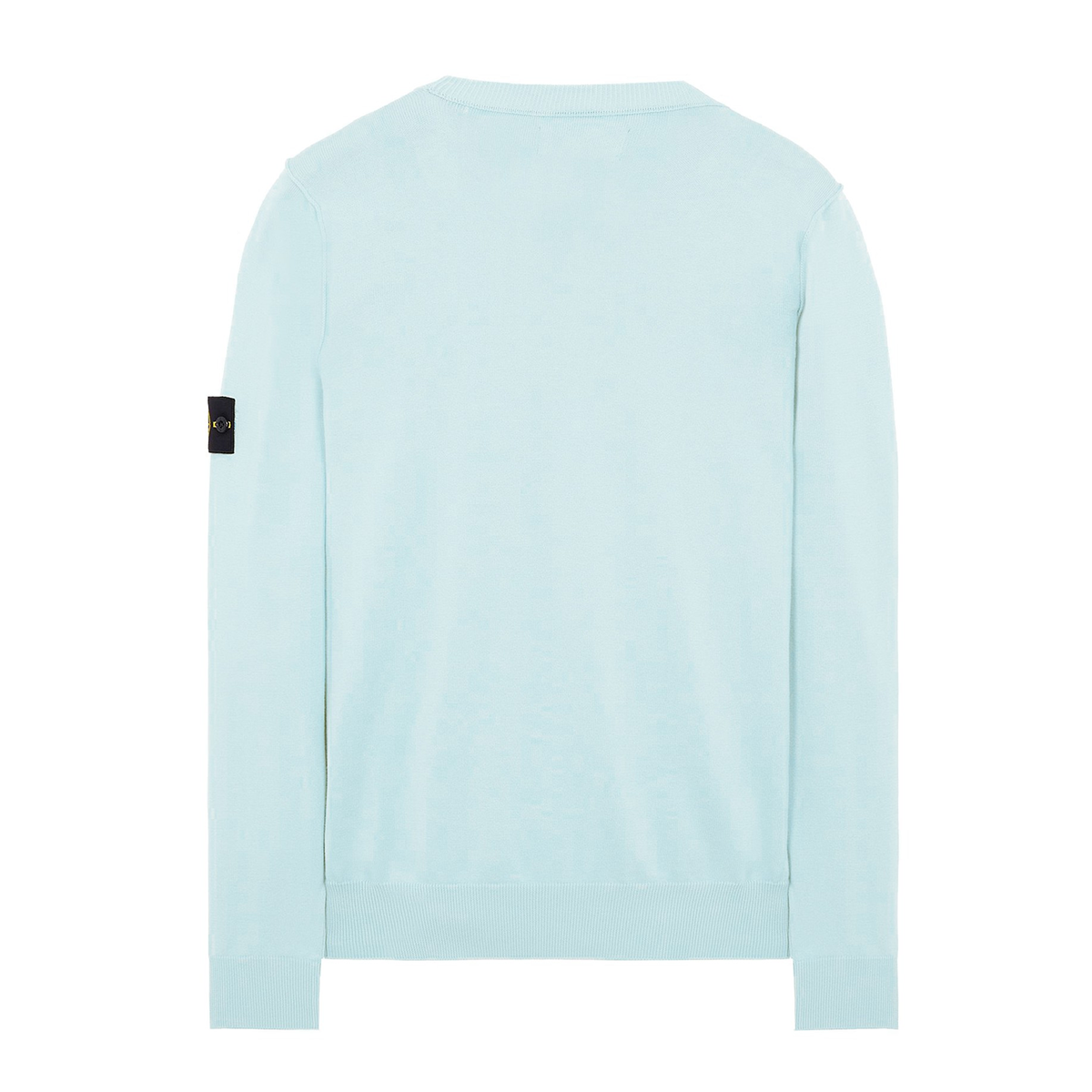 STONE ISLAND SOFT COTTON JUMPER IN AQUA