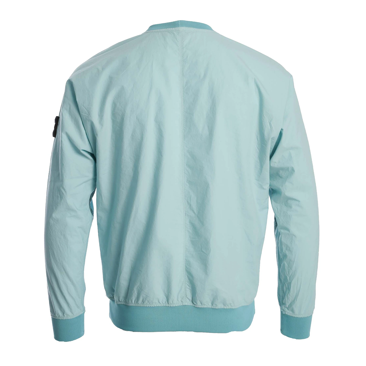 STONE ISLAND NYLON 'STAR INLAY' SWEATER IN AQUA