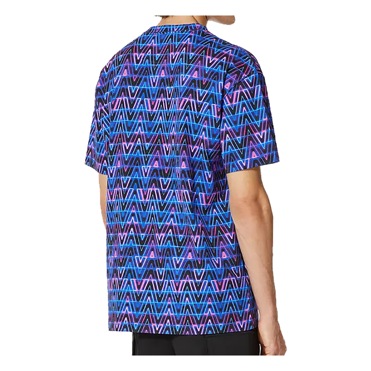 VALENTINO NEON OPTICAL PRINT T-SHIRT