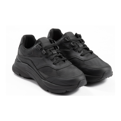 BOSS ARDICAL RUNN NYLON-MIX TRAINER IN BLACK