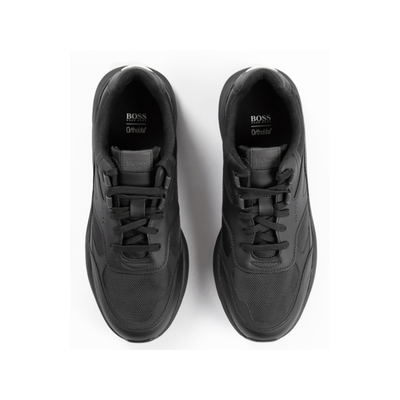 BOSS ARDICAL RUNN NYLON-MIX TRAINER IN BLACK