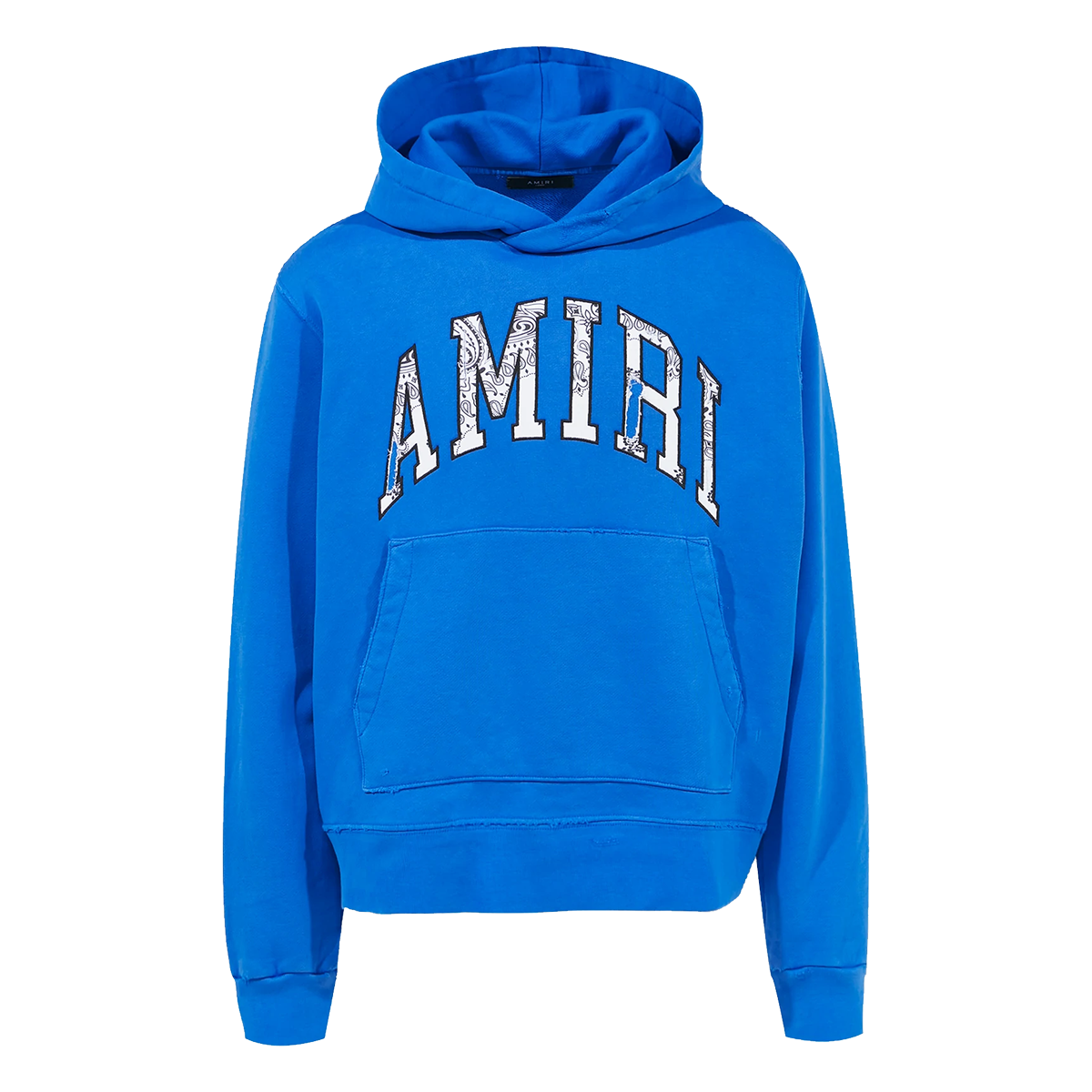 AMIRI BANDANA HOODIE IN BLUE