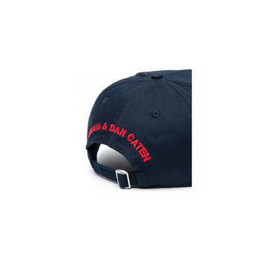 DSQUARED2 CANADIAN BROTHERS CAP IN NAVY