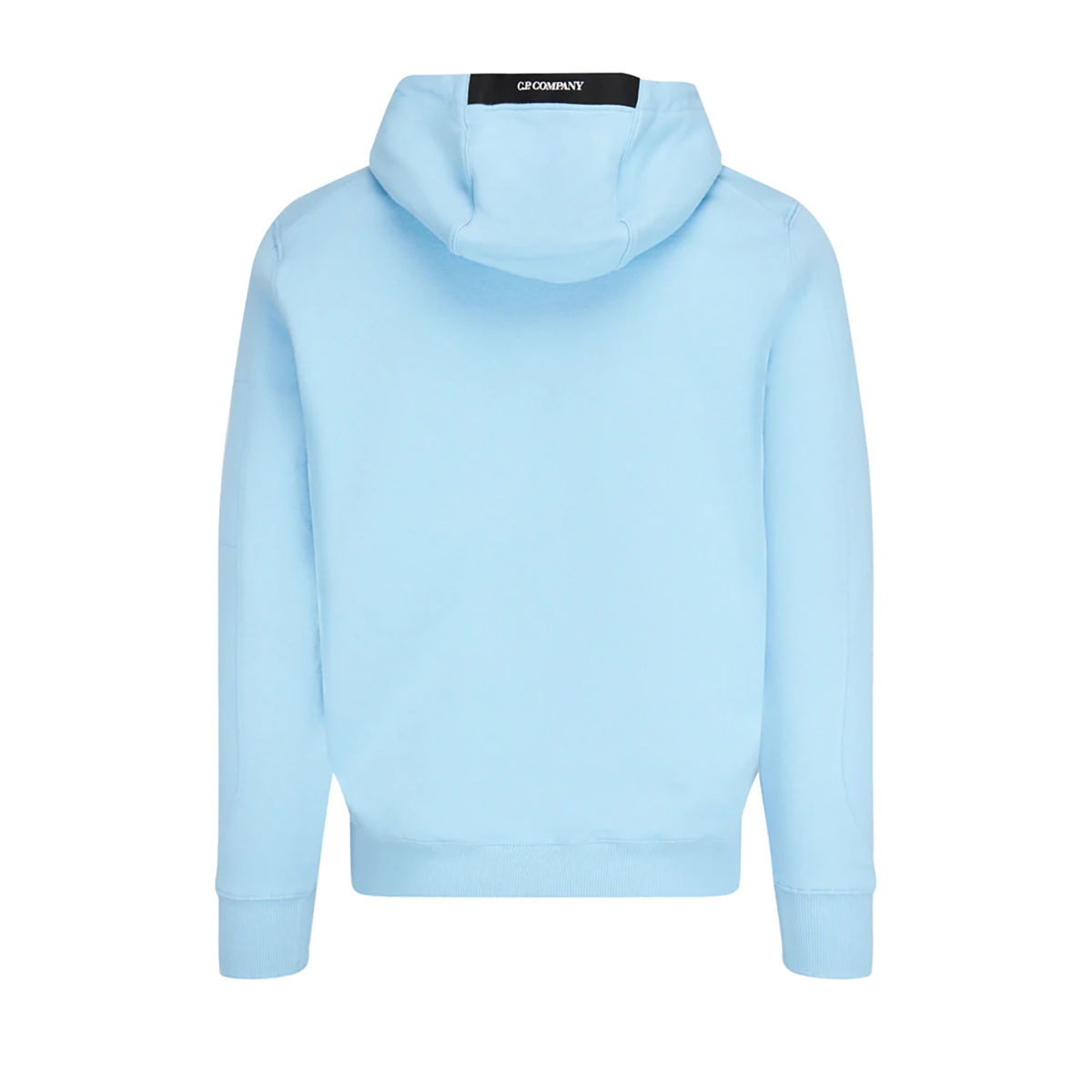 CP COMPANY DIAGONAL FLEECE HOODIE IN BABY BLUE