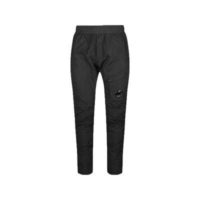 CP COMPANY FLATT NYLON CARGO BOTTOMS IN BLACK