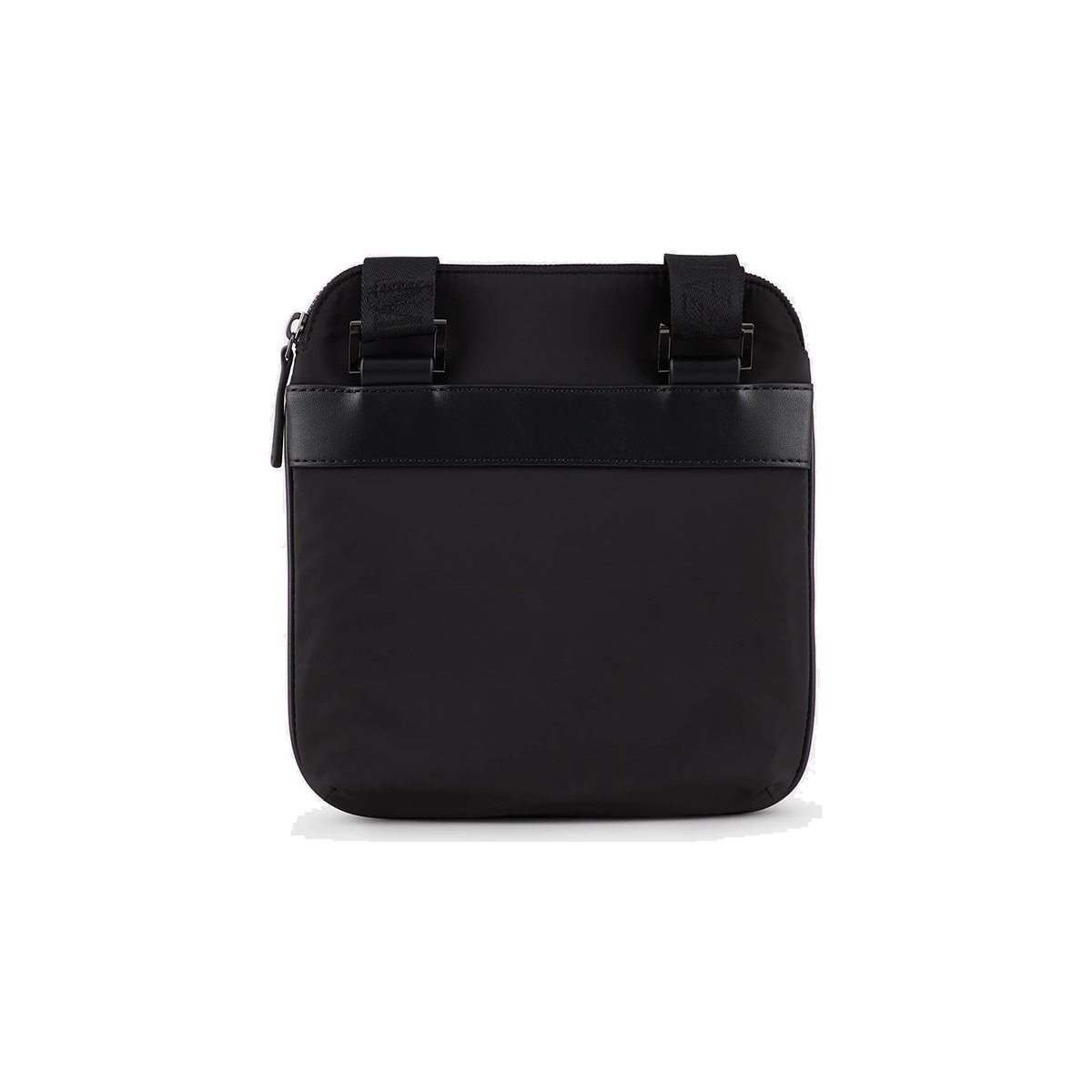 EMPORIO ARMANI FLAT NYLON BAG IN BLACK