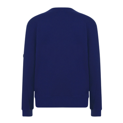 CP COMPANY JUNIOR CREWNECK BASIC SWEATER IN BLUE PRINT