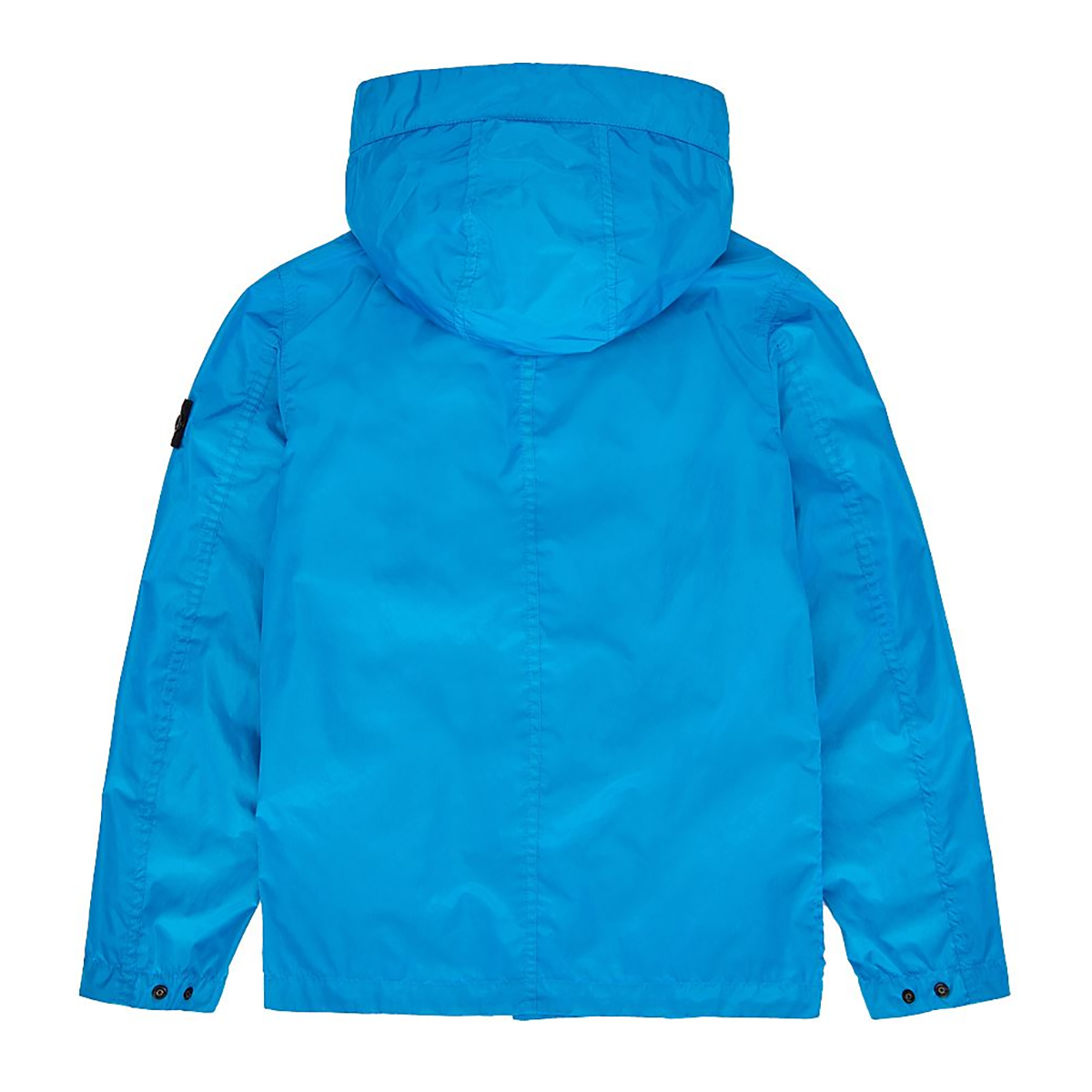 STONE ISLAND JUNIOR NYLON CANVAS JACKET IN BLUE