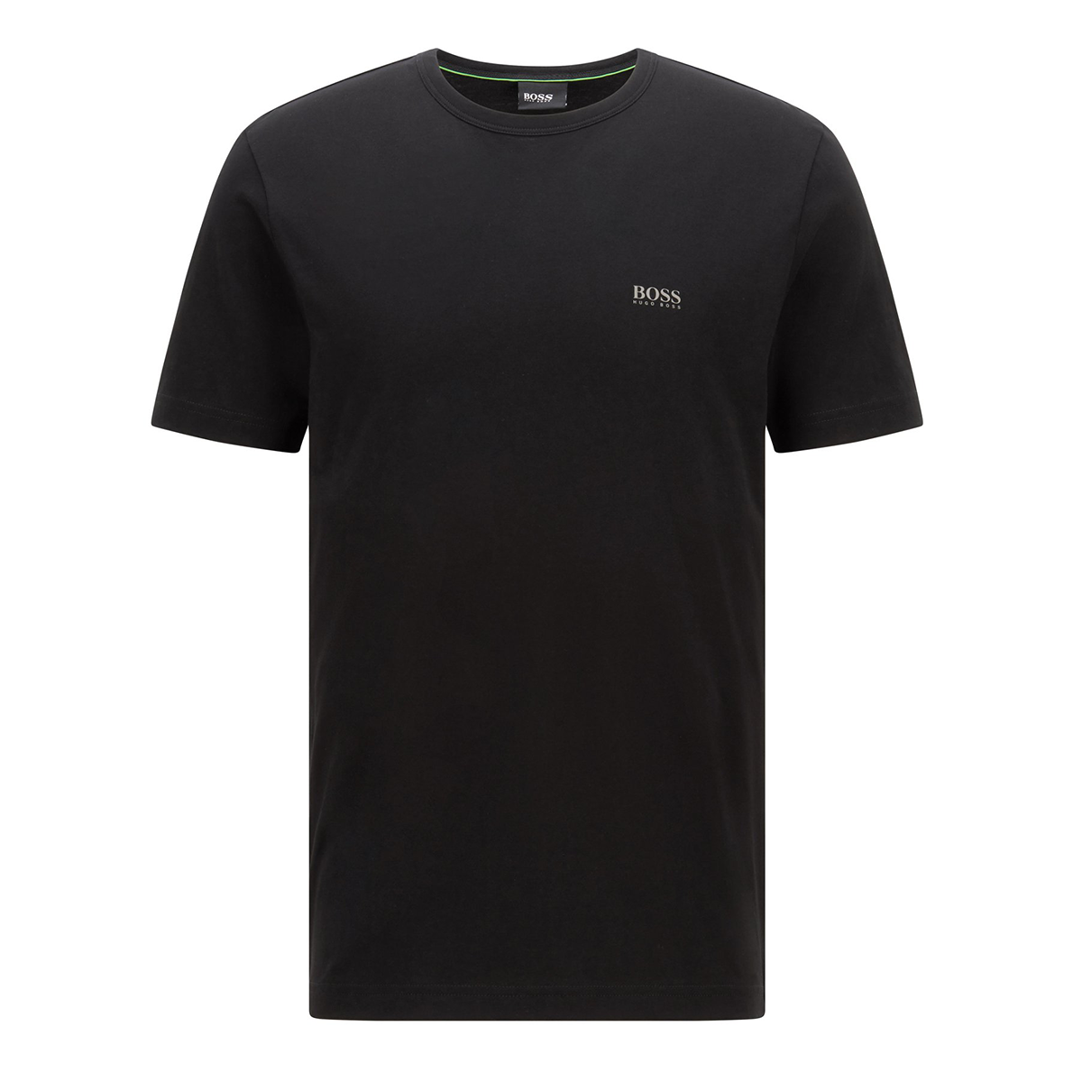 BOSS CONTRAST DETAIL REGULAR FIT T-SHIRT IN BLACK