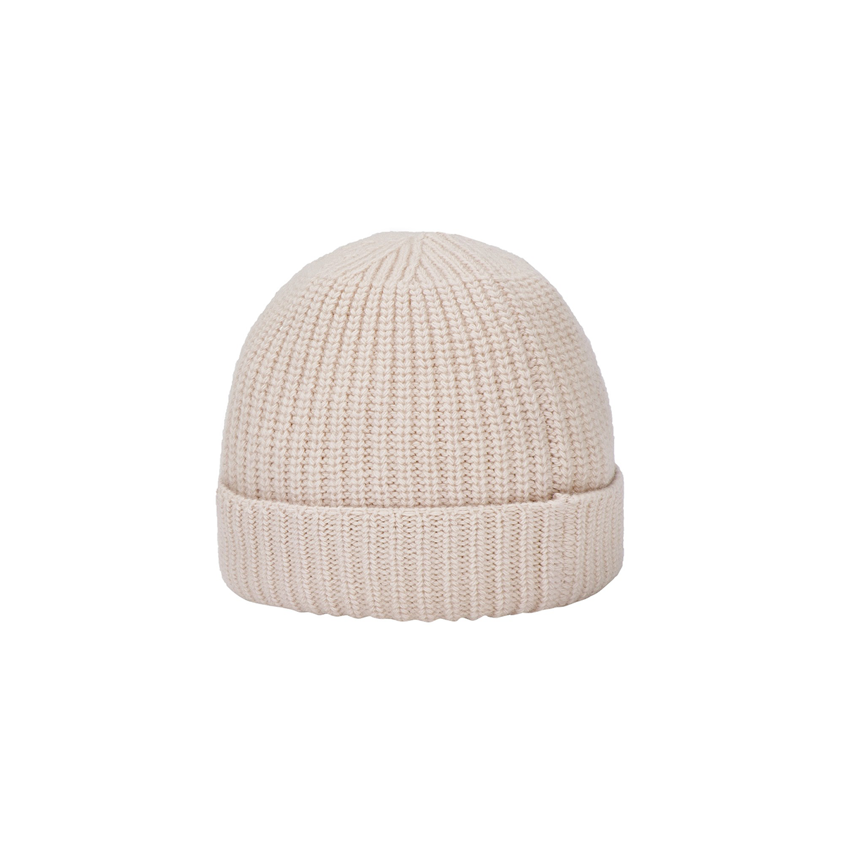 STONE ISLAND WOOL BEANIE IN NATURAL