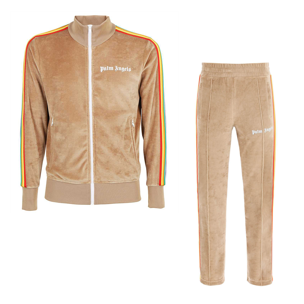 PALM ANGELS RAINBOW CHENILLE TRACKSUIT