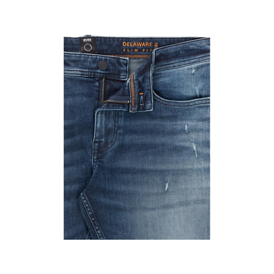 BOSS 'DELAWARE BC-L-C' SLIM FIT JEANS IN BLUE