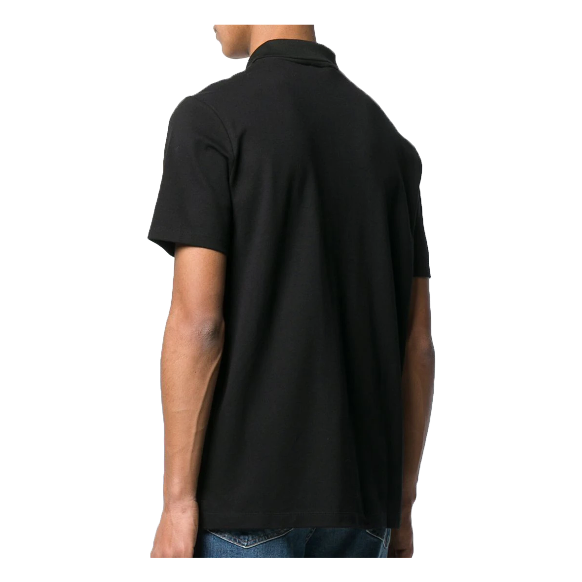 PAUL & SHARK PIQUE COTTON POLO IN BLACK