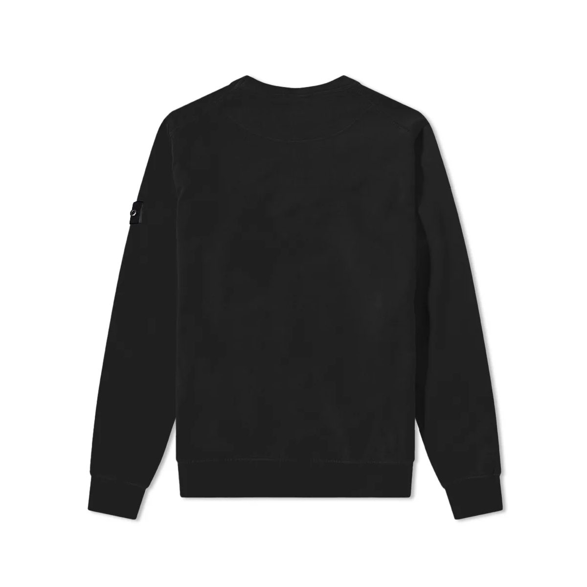 STONE ISLAND JUNIOR COTTON FLEECE SWEATER IN BLACK