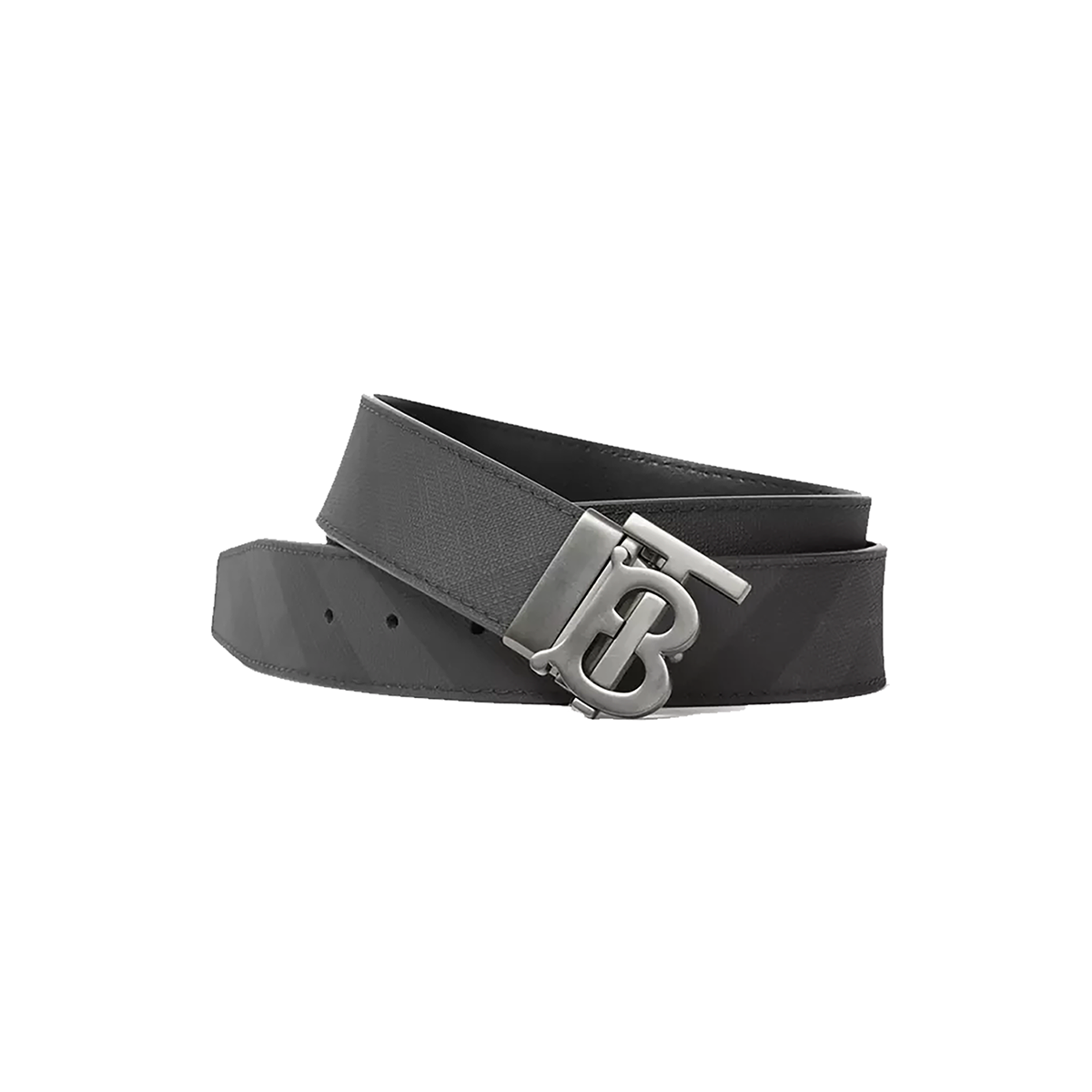 BURBERRY REVERSIBLE MONOGRAM MOTIF LONDON CHECK BELT