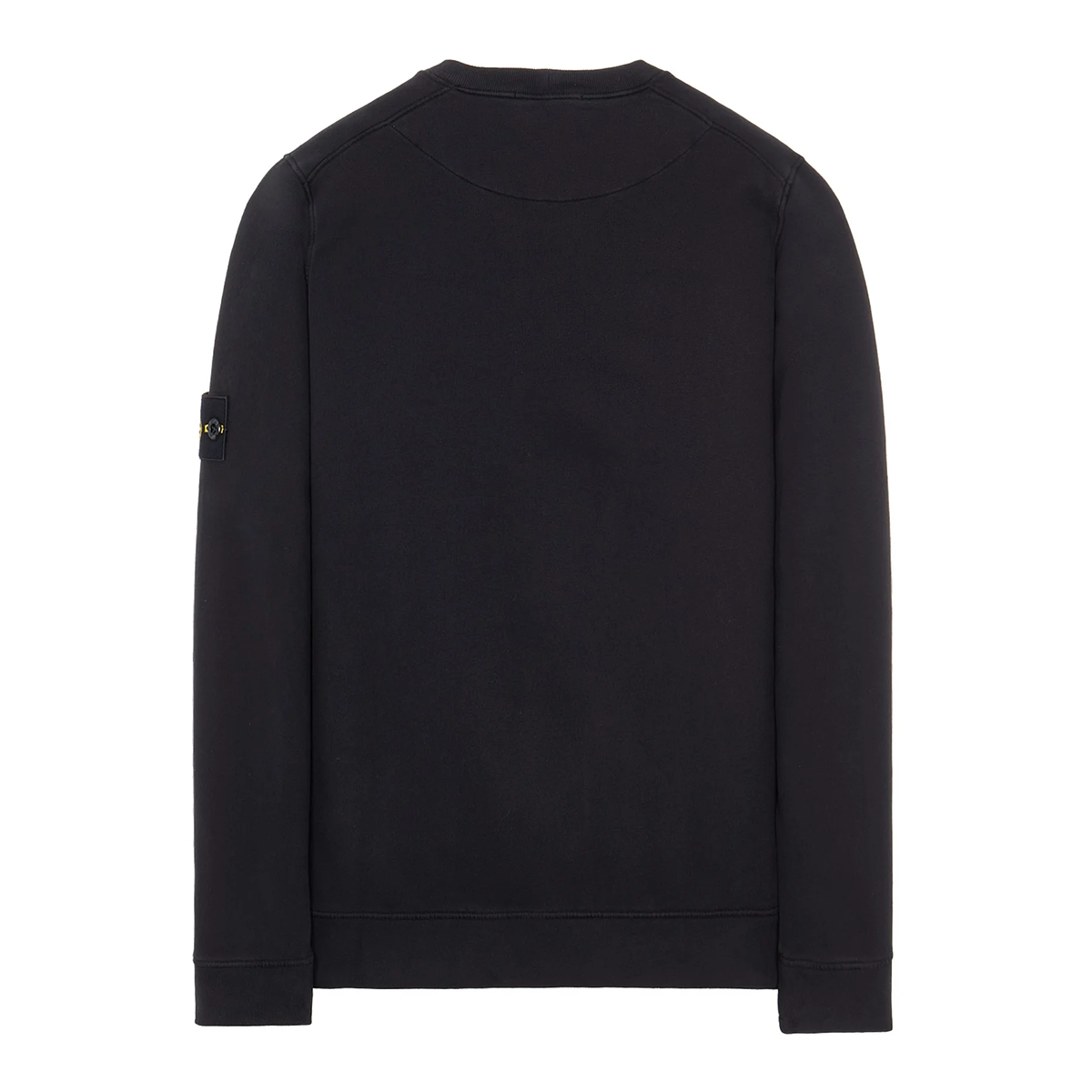 STONE ISLAND BRUSHED COTTON CREW NECK TRACKSUIT IN BLACK