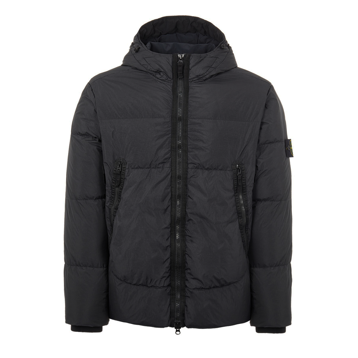 STONE ISLAND CRINKLE REPS NY DOWN JACKET IN BLACK