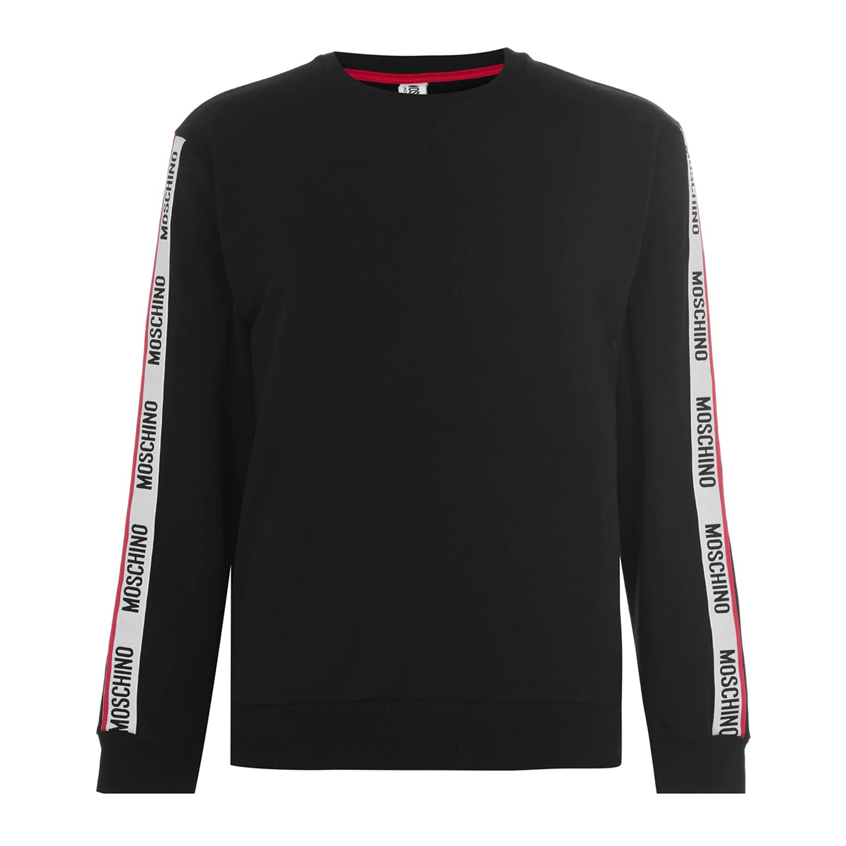 MOSCHINO TAPE LOGO SWEATER IN BLACK