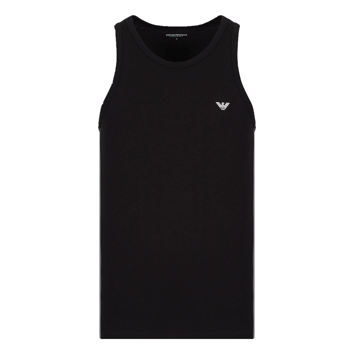 EMPORIO ARMANI BOLD EAGLE TANK TOP IN BLACK