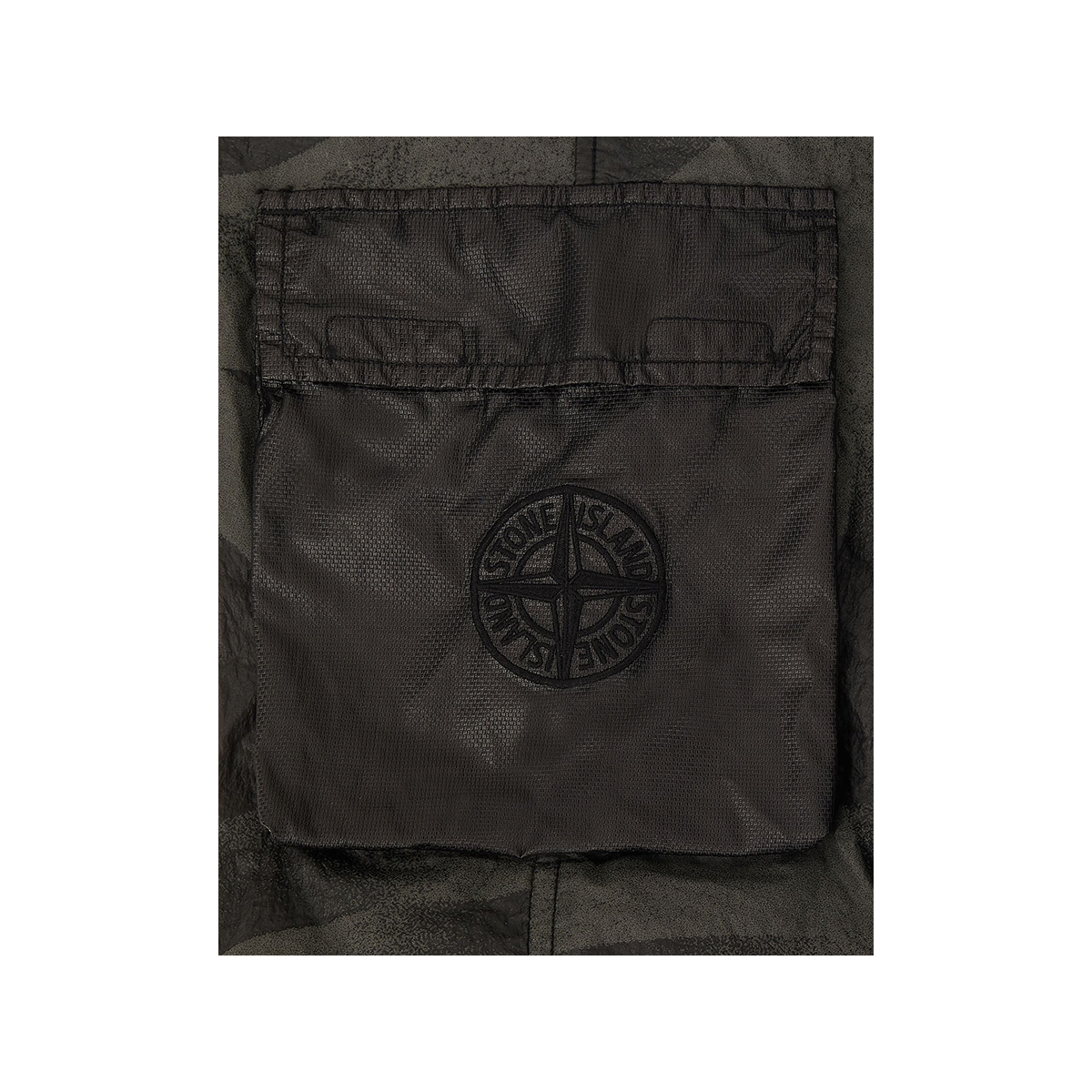 STONE ISLAND JUNIOR DAZZLE REFLECTIVE TROUSERS IN BLACK