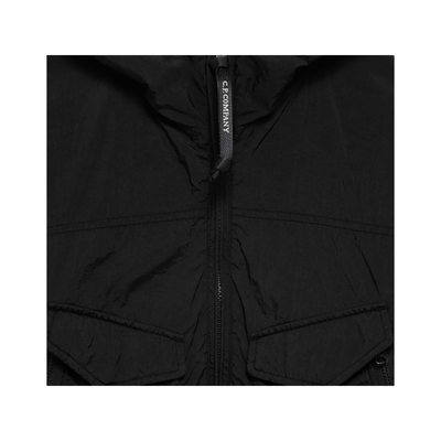 CP COMPANY JUNIOR CR L GOGGLE JACKET IN BLACK