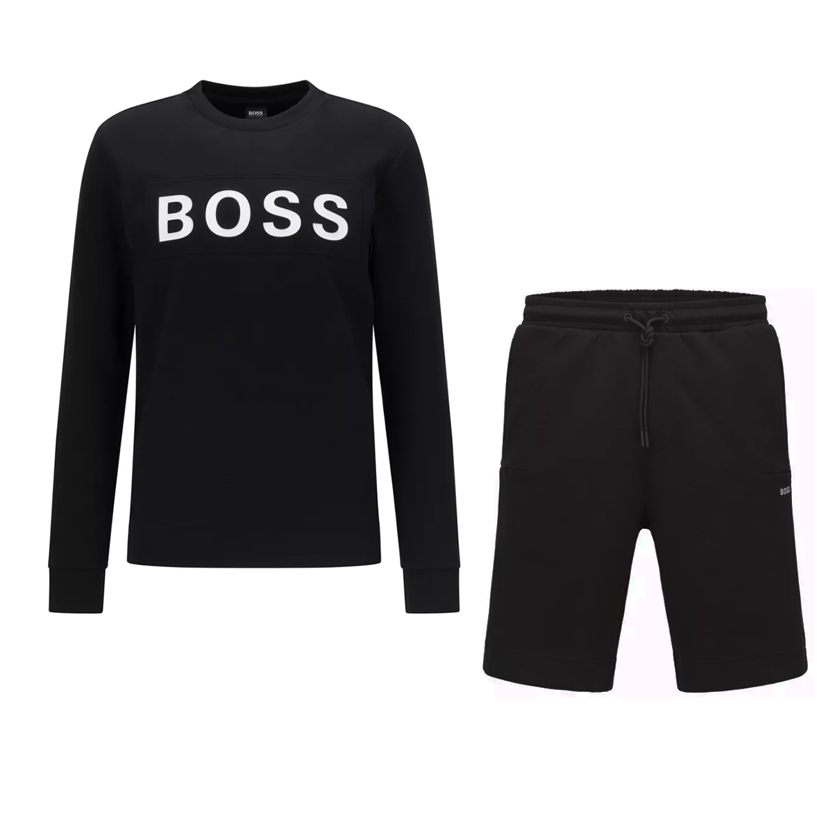 BOSS 'SALBO-HEADLO 1' TRACKSUIT IN BLACK