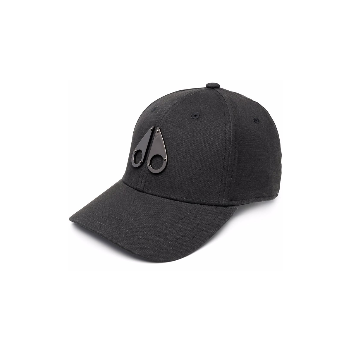 MOOSE KNUCKLES LOGO PLAQUE CAP IN BLACK