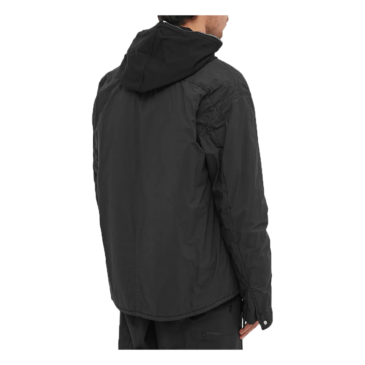 STONE ISLAND SHADOW PROJECT PADDED OVERSHIRT IN BLACK