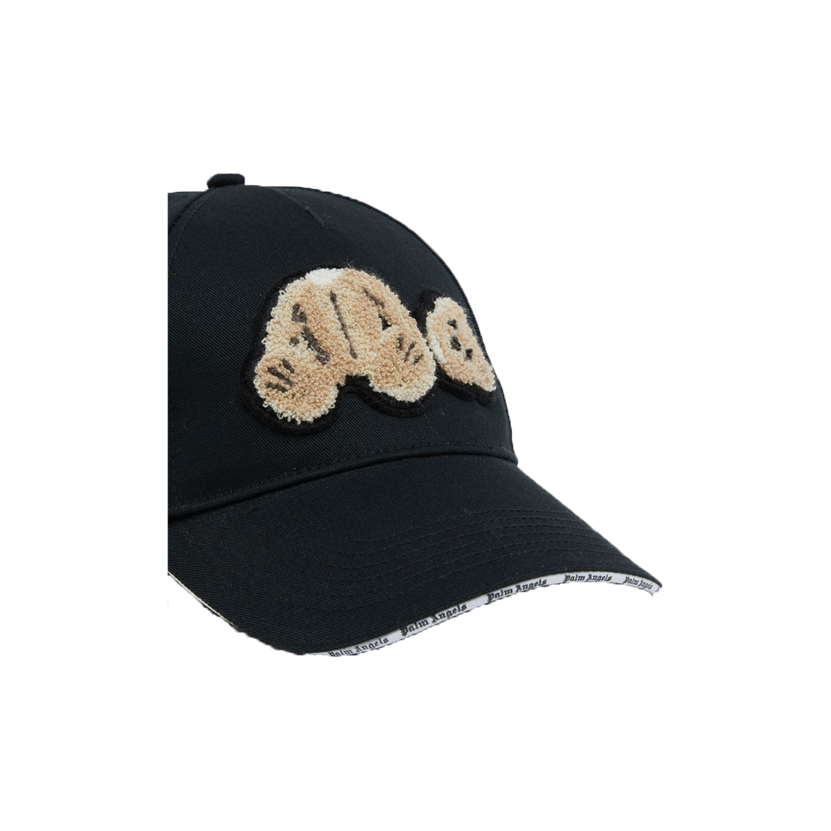 PALM ANGELS BEAR CAP IN  BLACK