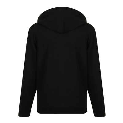 MOSCHINO TAPE LOGO ZIP HOODED TRACKSUIT IN BLACK